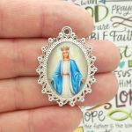 Our Lady of Grace pendants bulk in silver