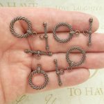 Round Copper Toggle Clasp