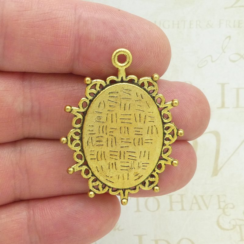 1 Virgin Mary and Baby Jesus Pendants Bulk Gold by TIJC SP2123 - Image 3