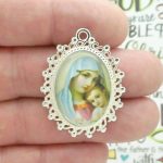 Mother Mary with Infant Jesus Pendants Bulk