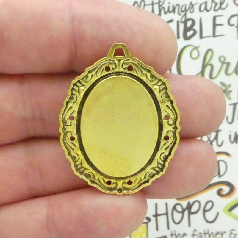 2 Sacred Heart of Jesus Pendants Bulk Gold by TIJC SP2128 - Image 3