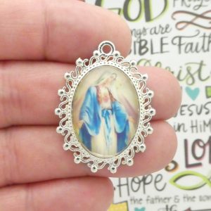 Our Lady Of Fatima Pendants Bulk in silver