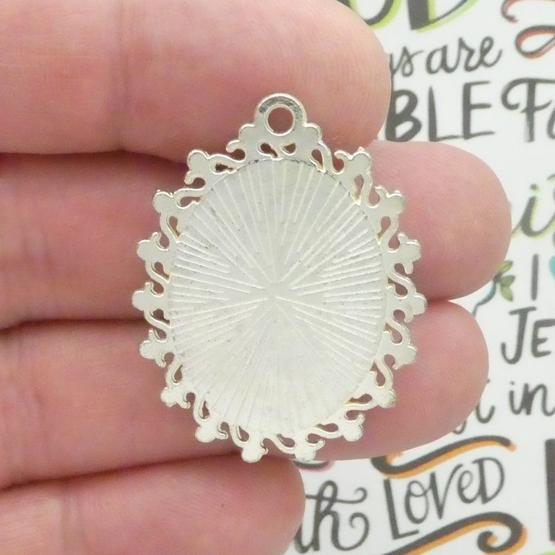 1 Our Lady of Fatima Pendants Bulk In Silver by TIJC SP2130 - Image 4
