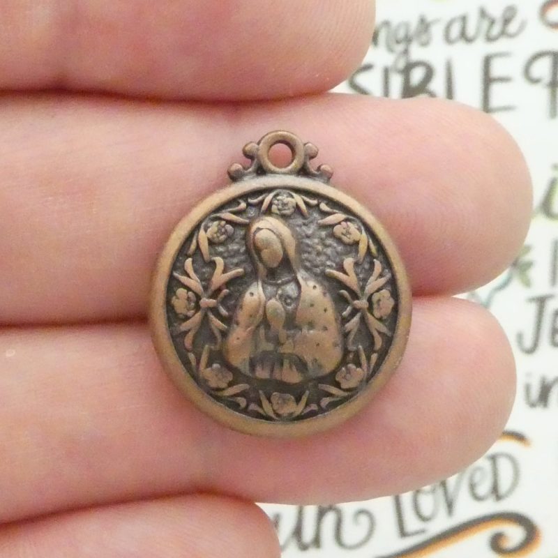 our lady pendants bulk in copper pewter