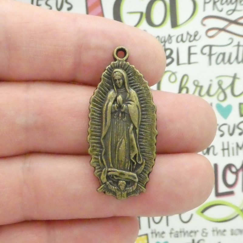 Our Lady of Guadalupe Medals bulk in bronze pewter