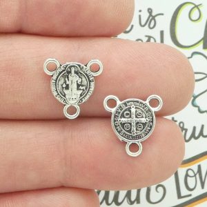 silver st benedict rosary center wholesale