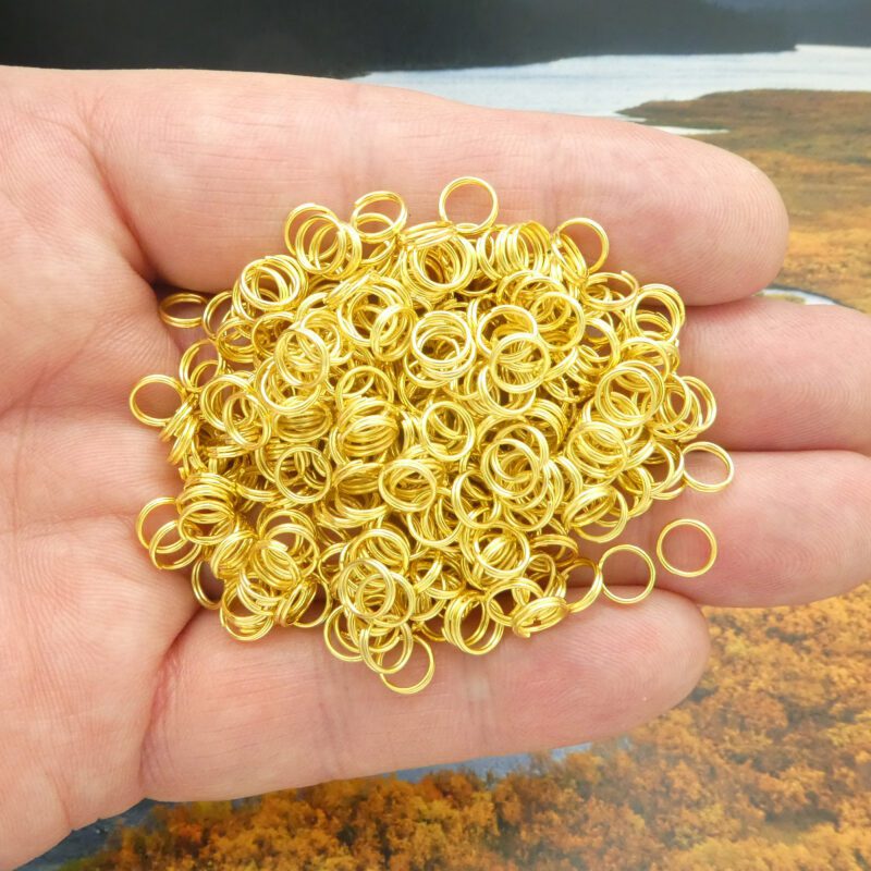 gold plated split rings bulk