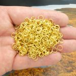 gold plated split rings bulk