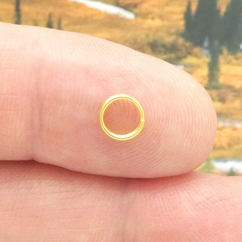 gold plated split rings for jewelry making