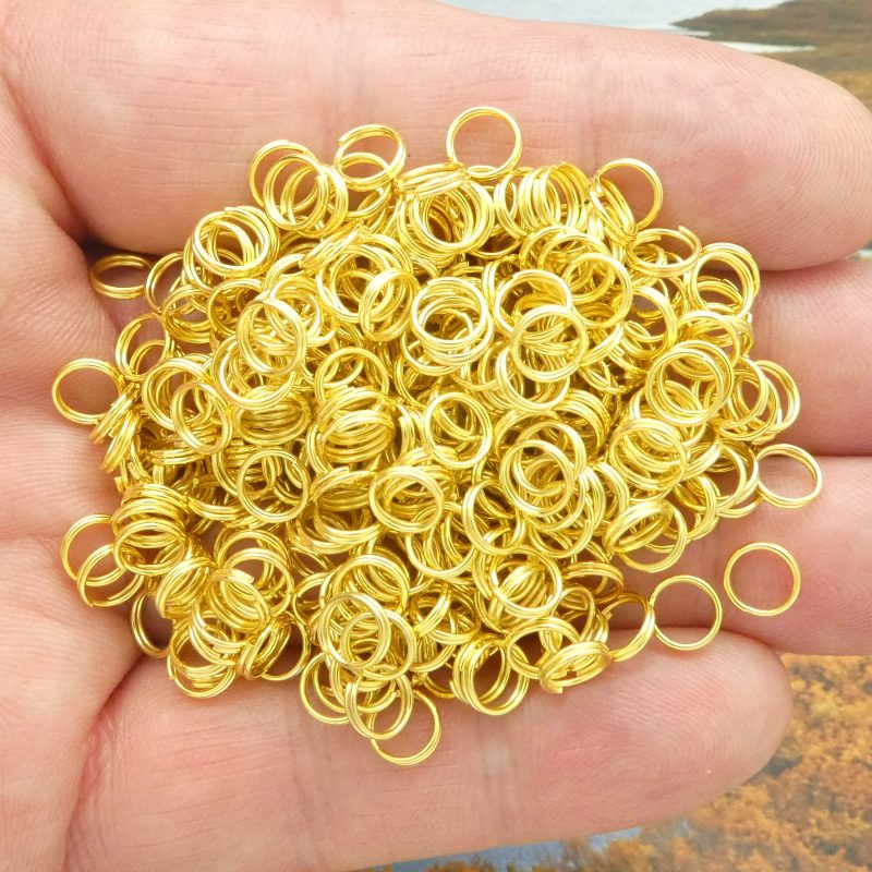 gold plated split rings wholesale