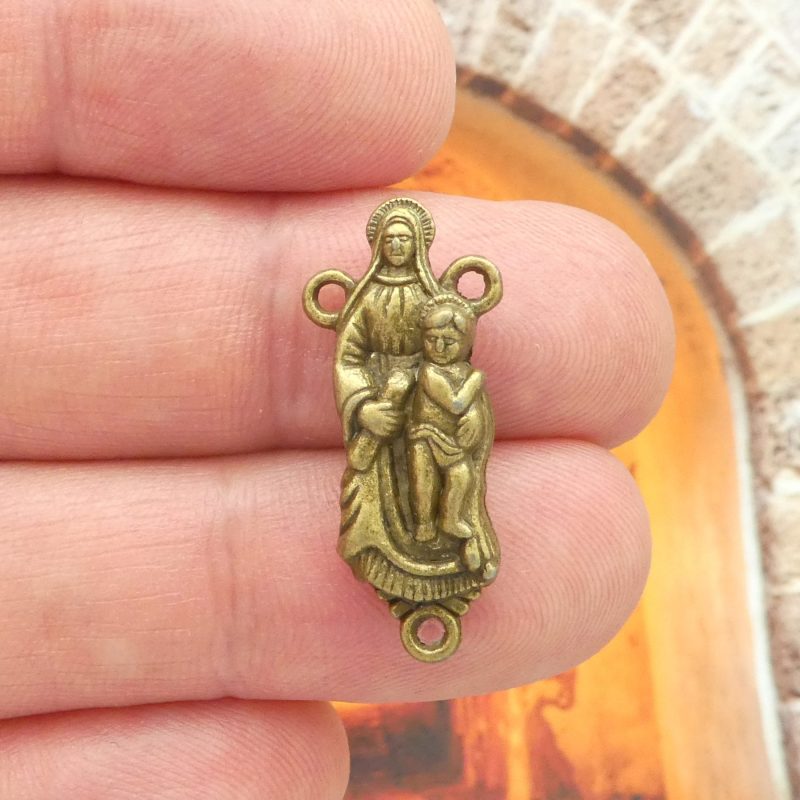 bronze Our Lady rosary centerpieces bulk