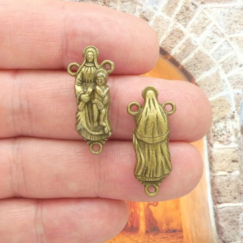 bronze Our Lady rosary centerpieces wholesale