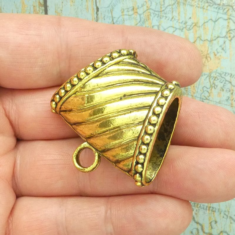 large gold bails for pendants bulk