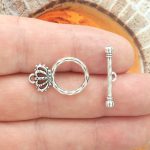 silver crown toggle clasp bulk