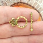 gold crown toggle clasp bulk