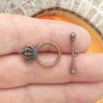copper crown toggle clasp bulk