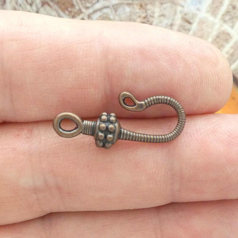 5 Sets Hook and Eye Clasp for Jewelry Making Copper by TIJC SPT022 - Image 2