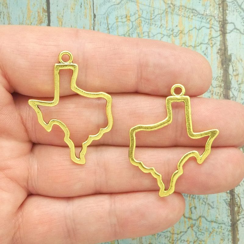 gold texas charms bulk