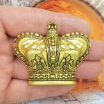 gold crown pendants for jewelry making