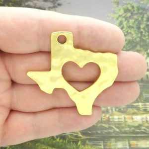 Gold Texas Pendants for Jewelry Making