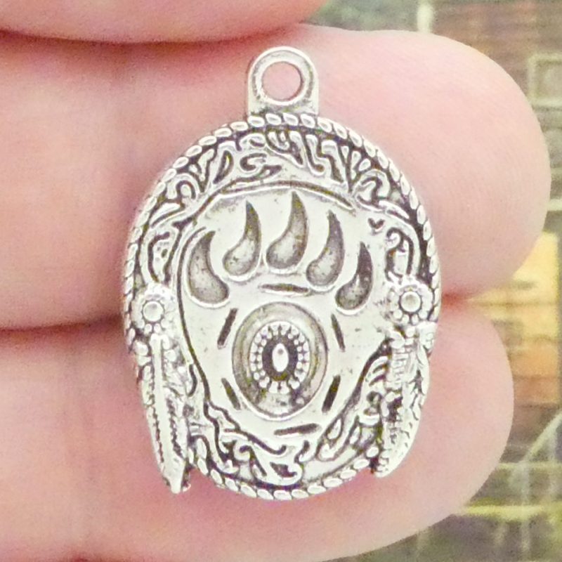 bear claw spirit charms for jewelry making