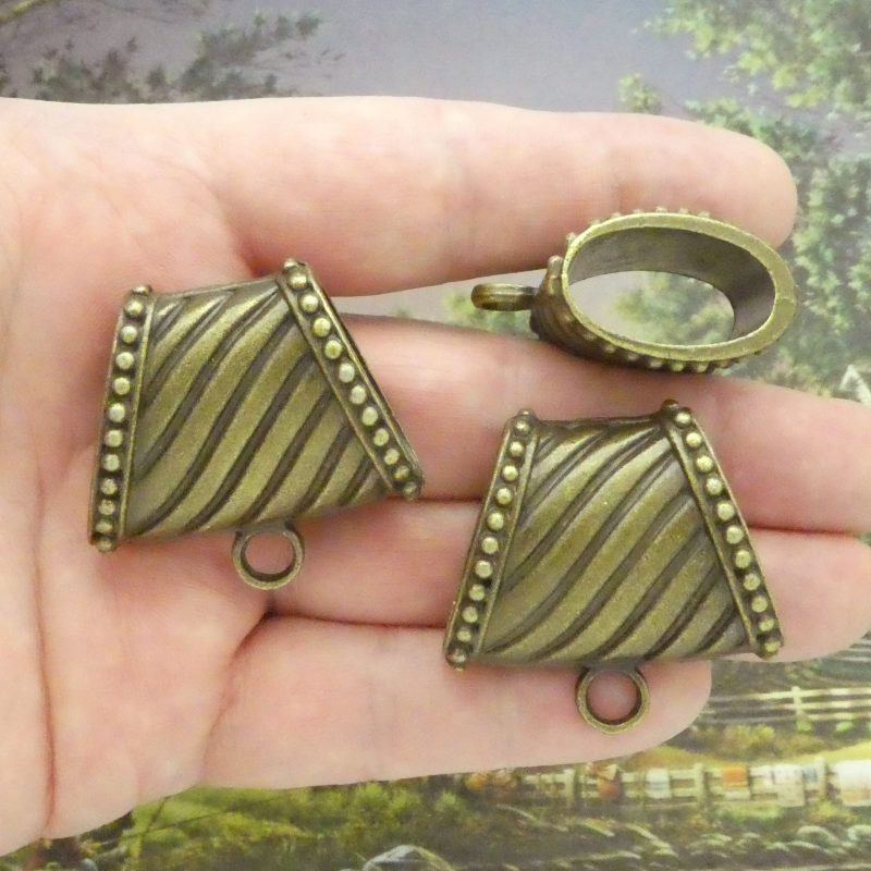 bronze jewelry bails bulk