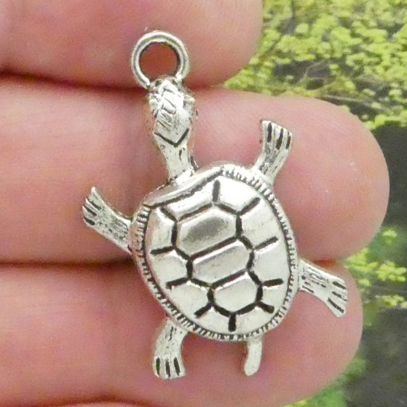 Silver Turtle Charm
