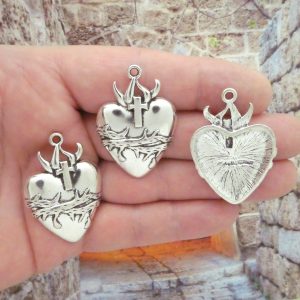 Sacred Heart Pendants Bulk