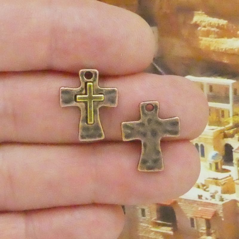 small cross charms wholesale