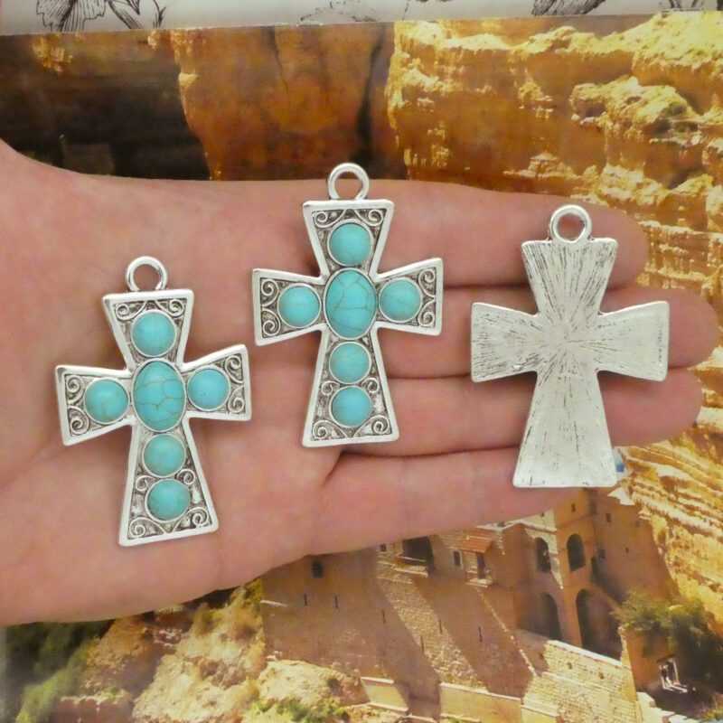Southwest Turquoise Cross Pendants Bulk