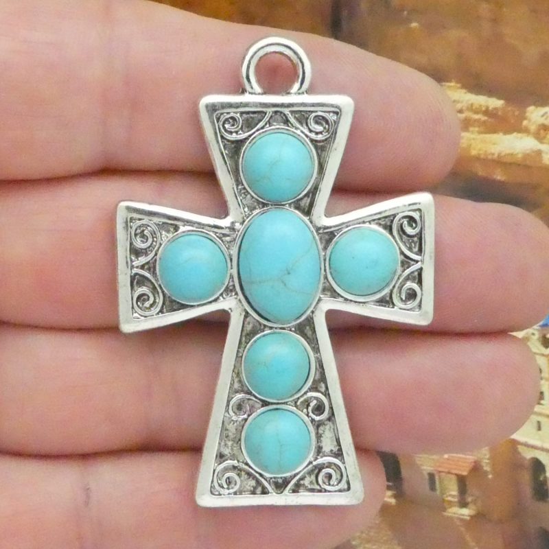 Turquoise Cross Pendant
