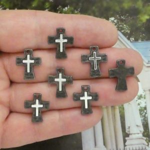 two tone cross pendants wholesale