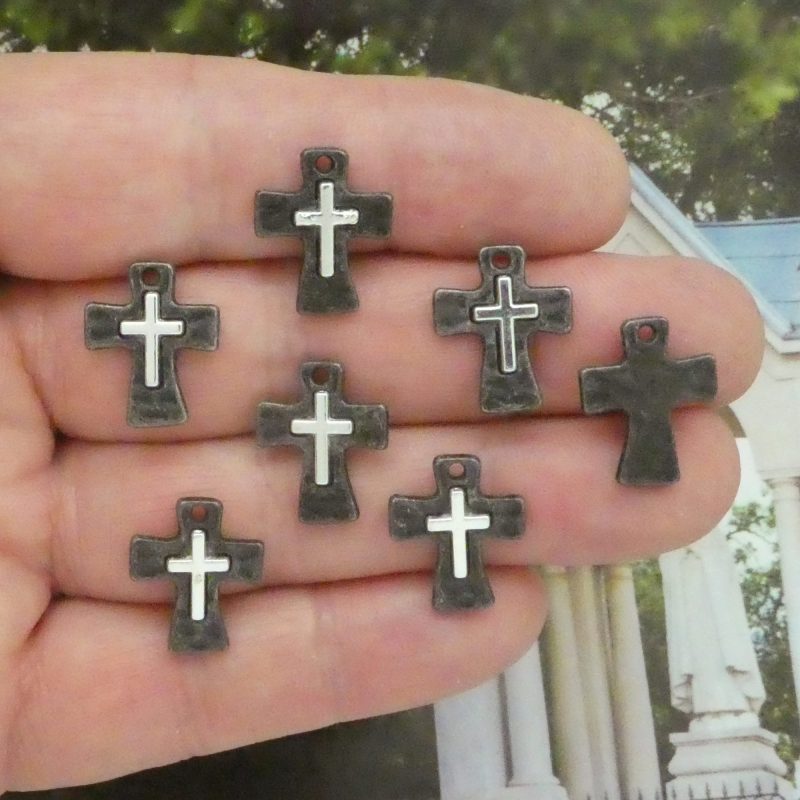 two tone cross pendants wholesale