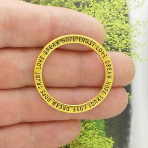 Hope Affirmation Circle Charm