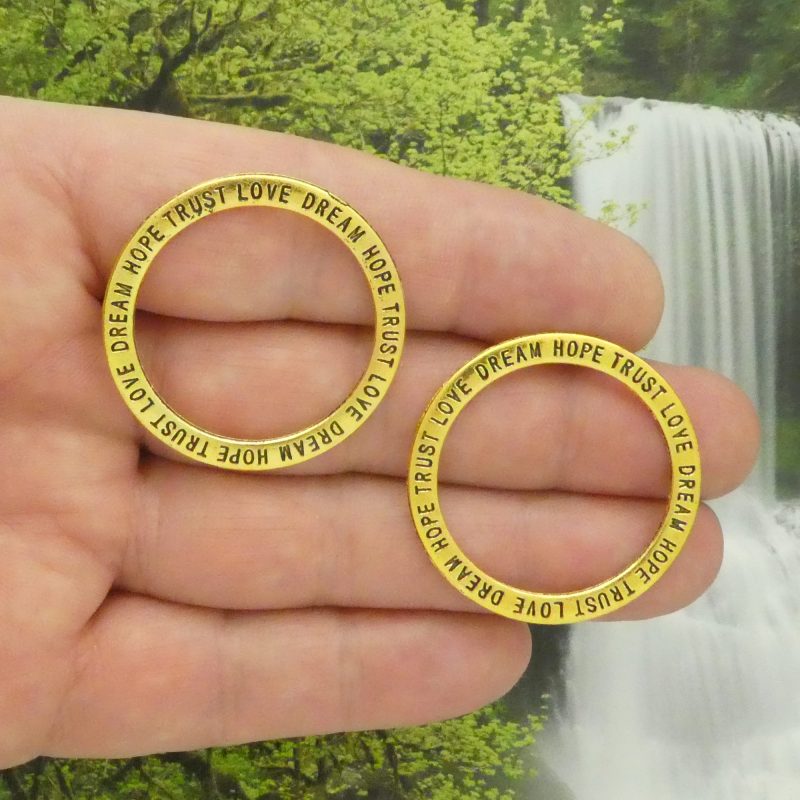 Dream Affirmation Circle Charm
