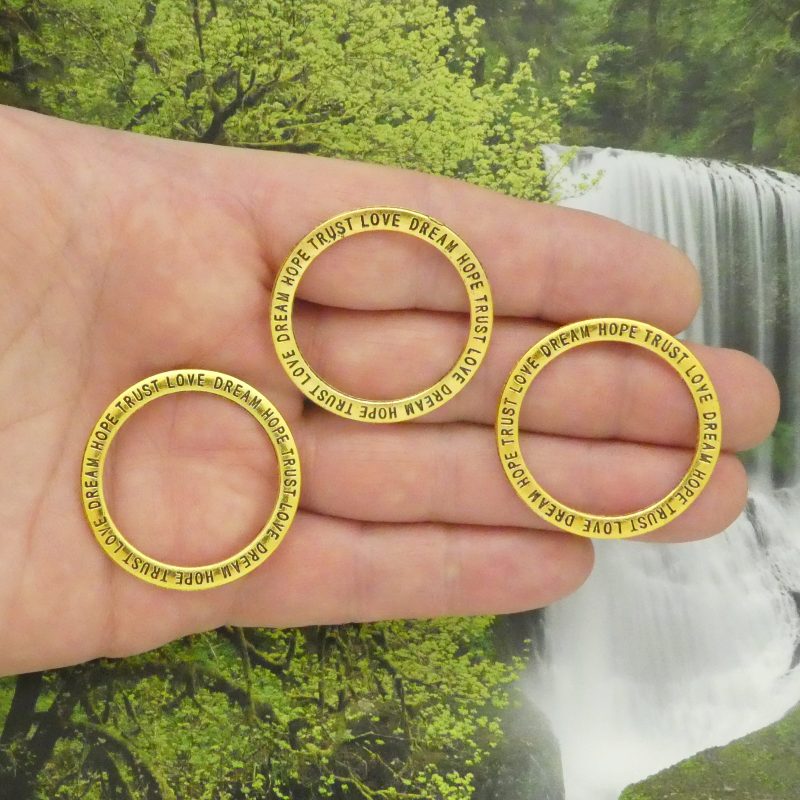 Trust Affirmation Circle Charm