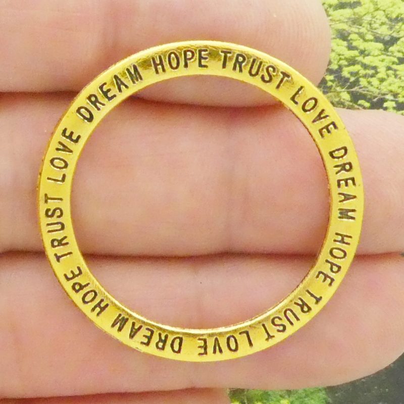 Love Affirmation Circle Charm