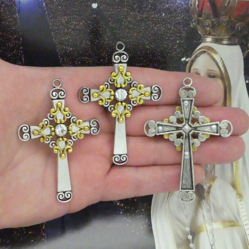 crystal cross pendants bulk