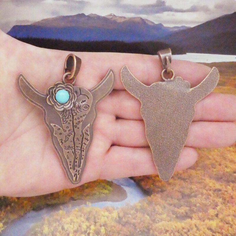 cow skull pendants bulk