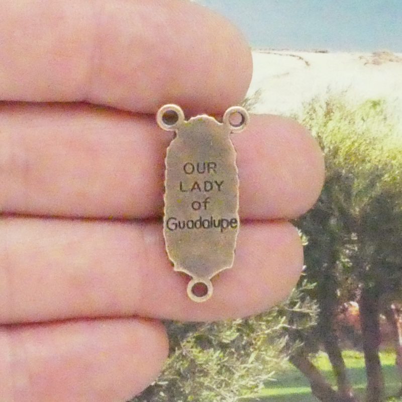 3 Our Lady of Guadalupe Rosary Parts Copper by TIJC SP2195 - Image 4