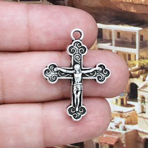 Silver Crucifix Cross Charms Wholesale