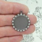 Round Photo Charm