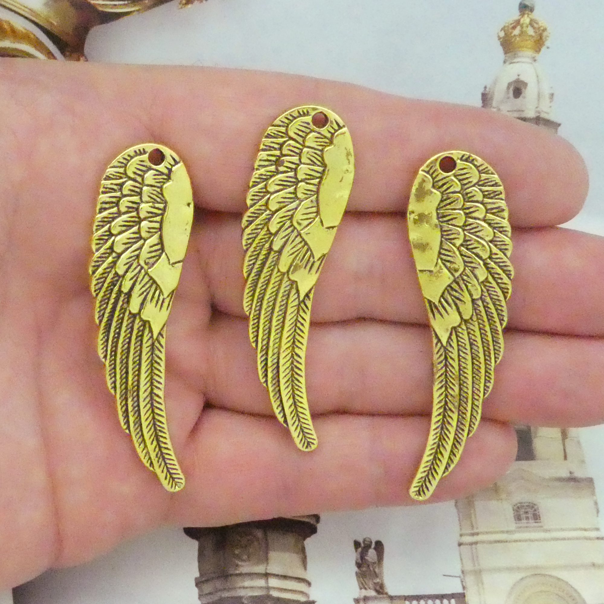 Angel Wing Pendant for Jewelry Making