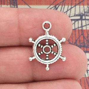 ship wheel charms for bracelets