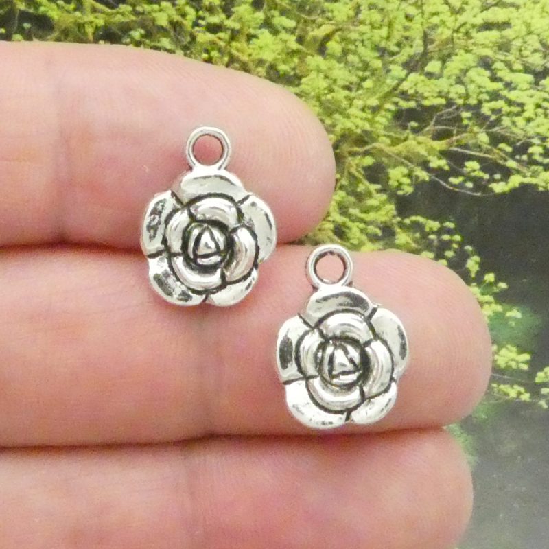 Rose Charms for Earrings