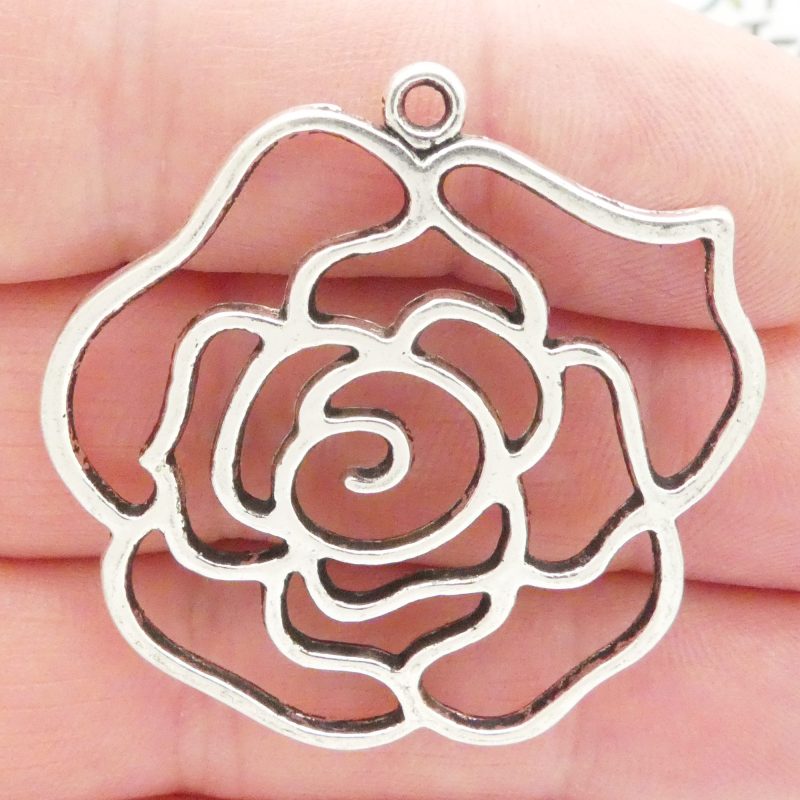 Rose Pendants for Jewelry Making
