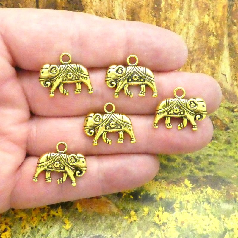 Elephant Charms for Jewelry Making