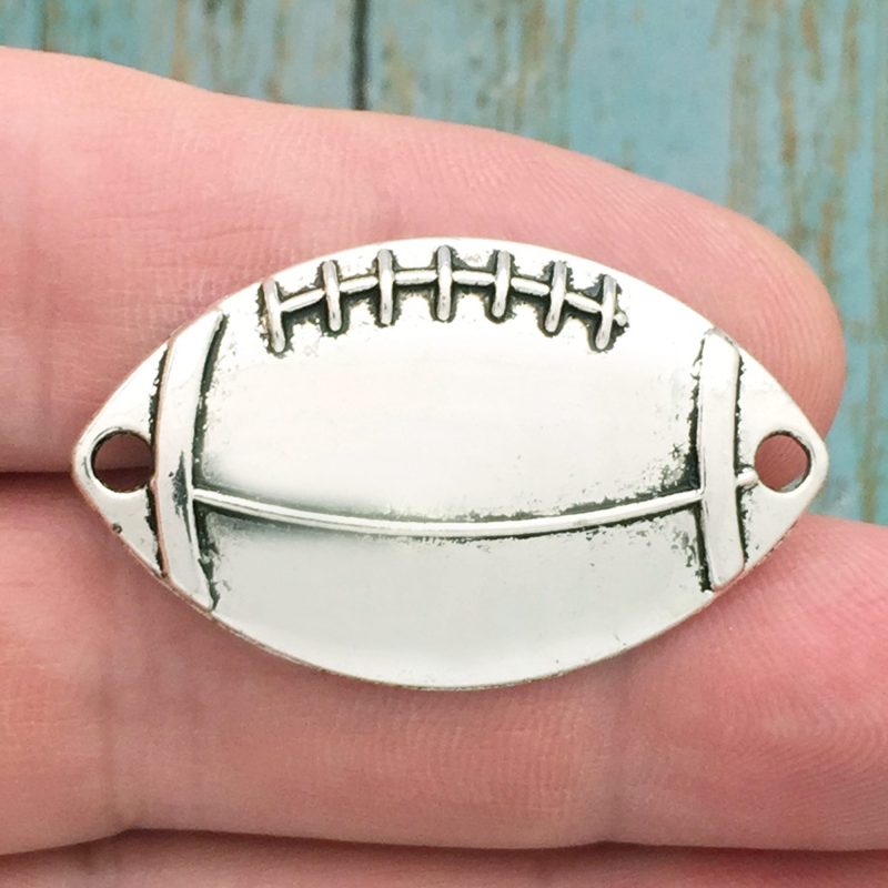 Football Bracelet Connector Charm