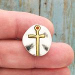 Gold Cross Charms Bulk