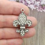 Fleur de Lis Charms for Jewelry Making